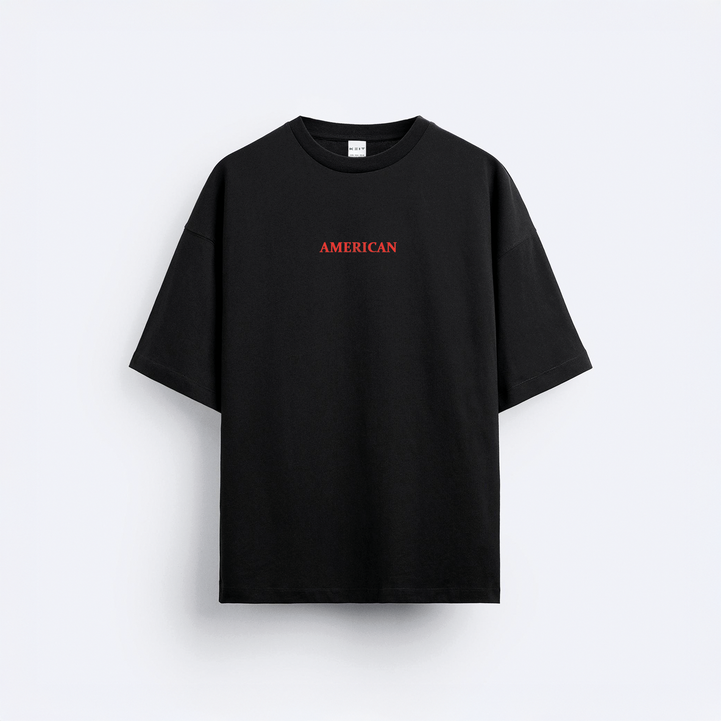 American Psycho Ön ve Arka Baskılı Oversize T-Shirt