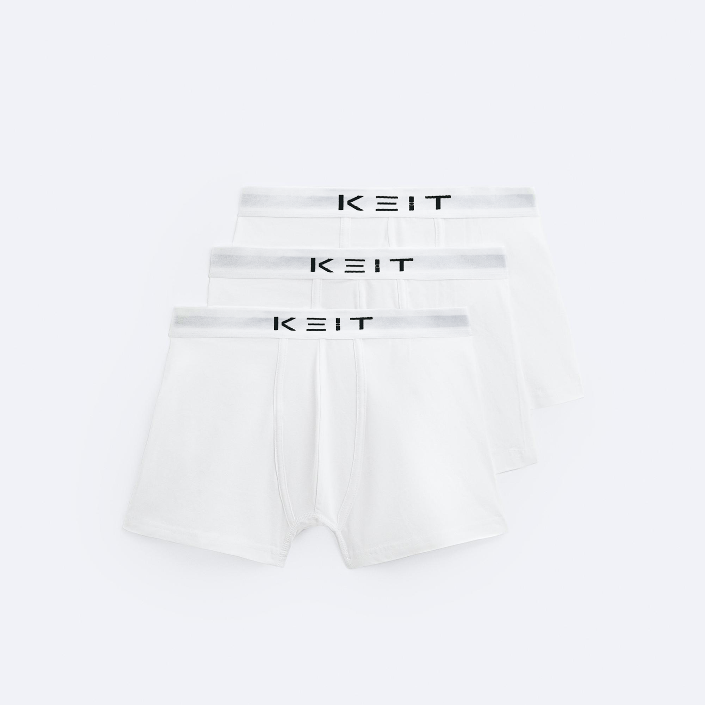 Keit 3’lü Beyaz Boxer Seti
