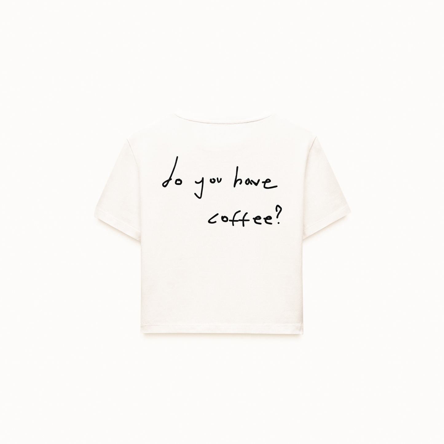 Do You Have Coffee? Crop T-Shirt