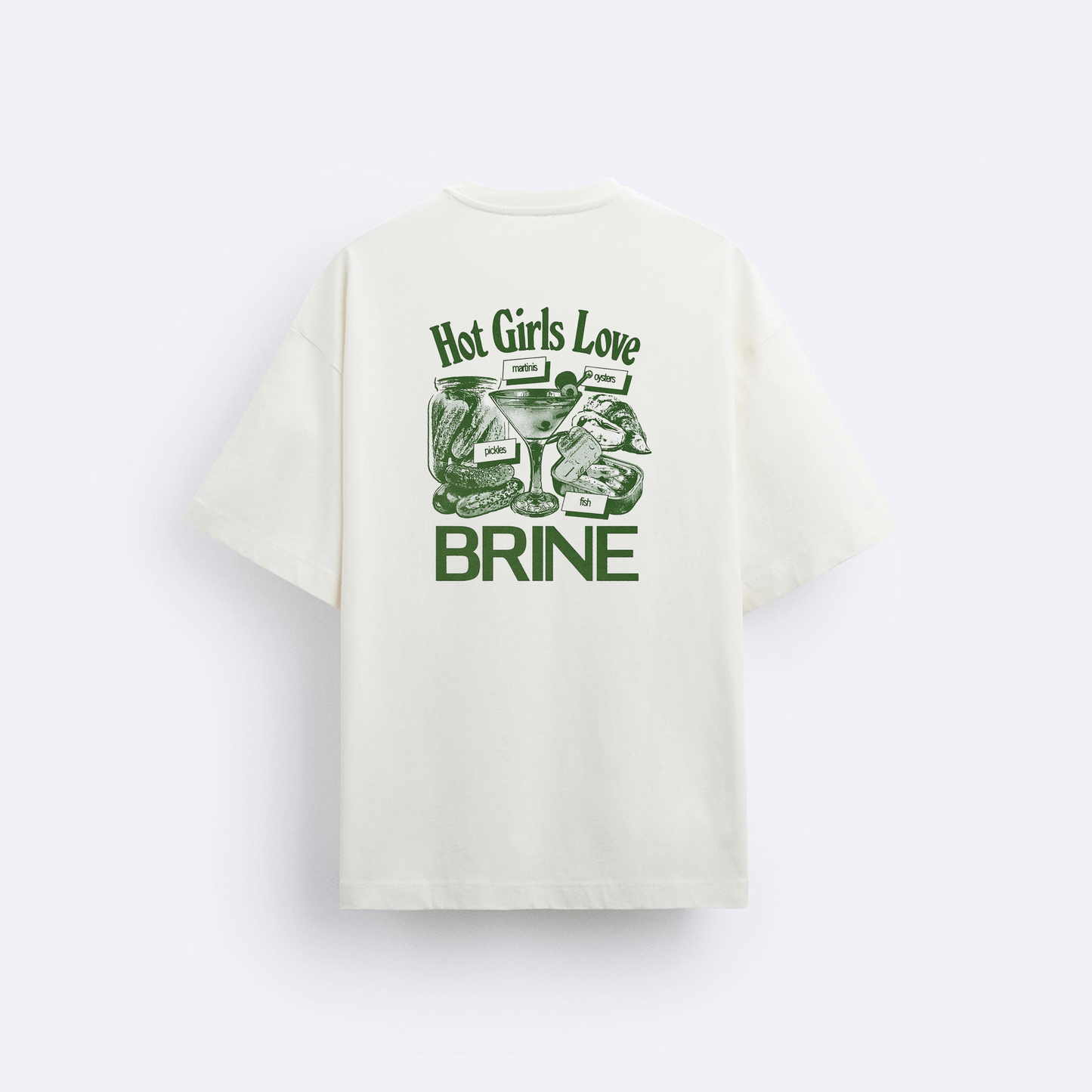 Hot Girls Love Arka Baskılı Oversize T-Shirt