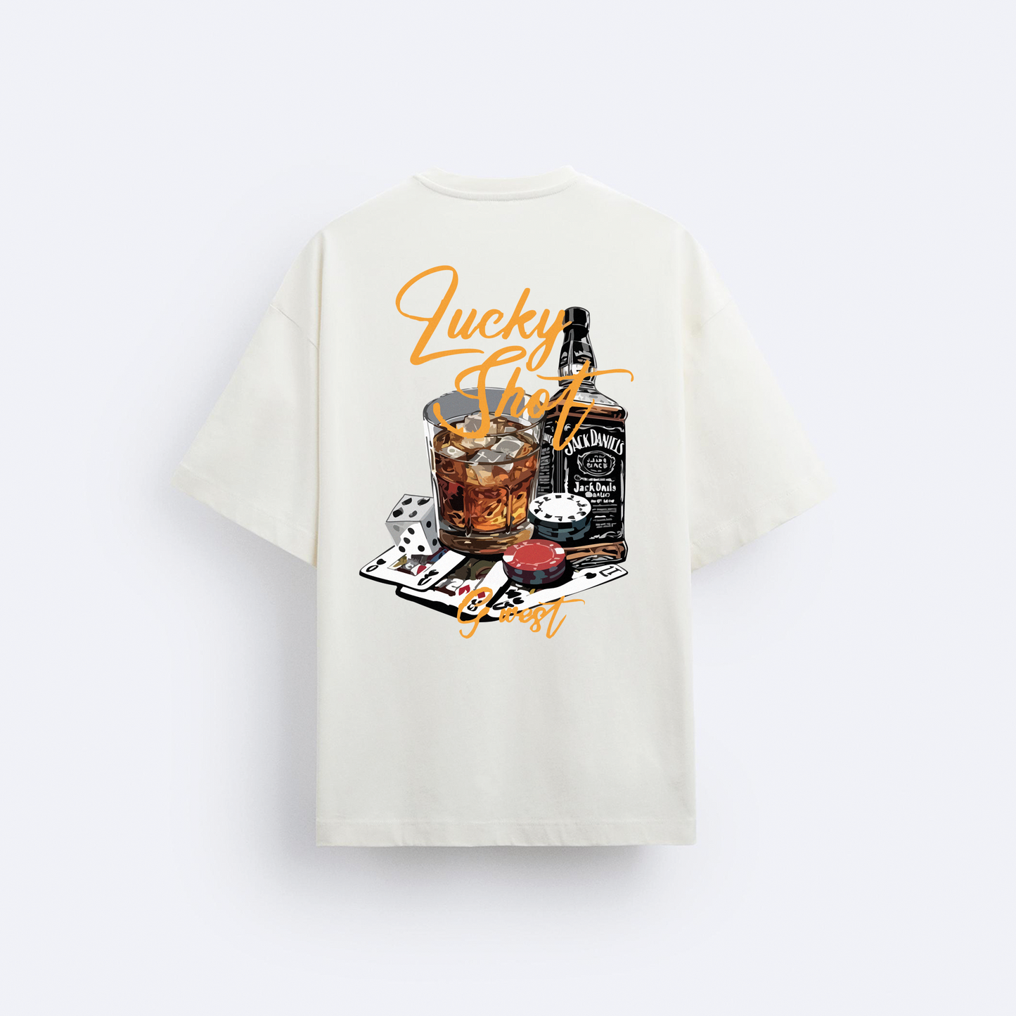 Lucky Daniels Arka Baskılı Oversize T-Shirt