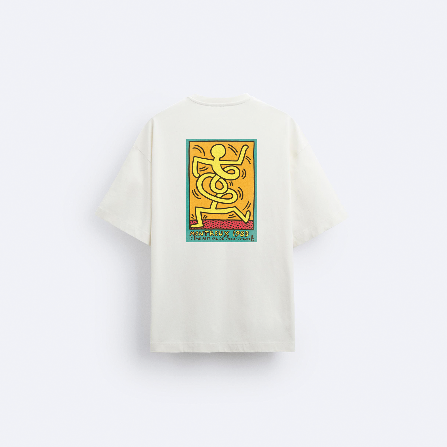 Montreux Arka Baskılı Oversize T-Shirt