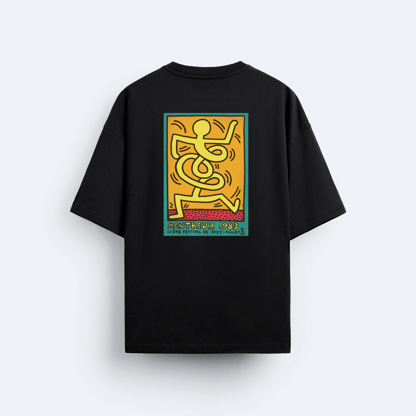 Montreux Arka Baskılı Oversize T-Shirt