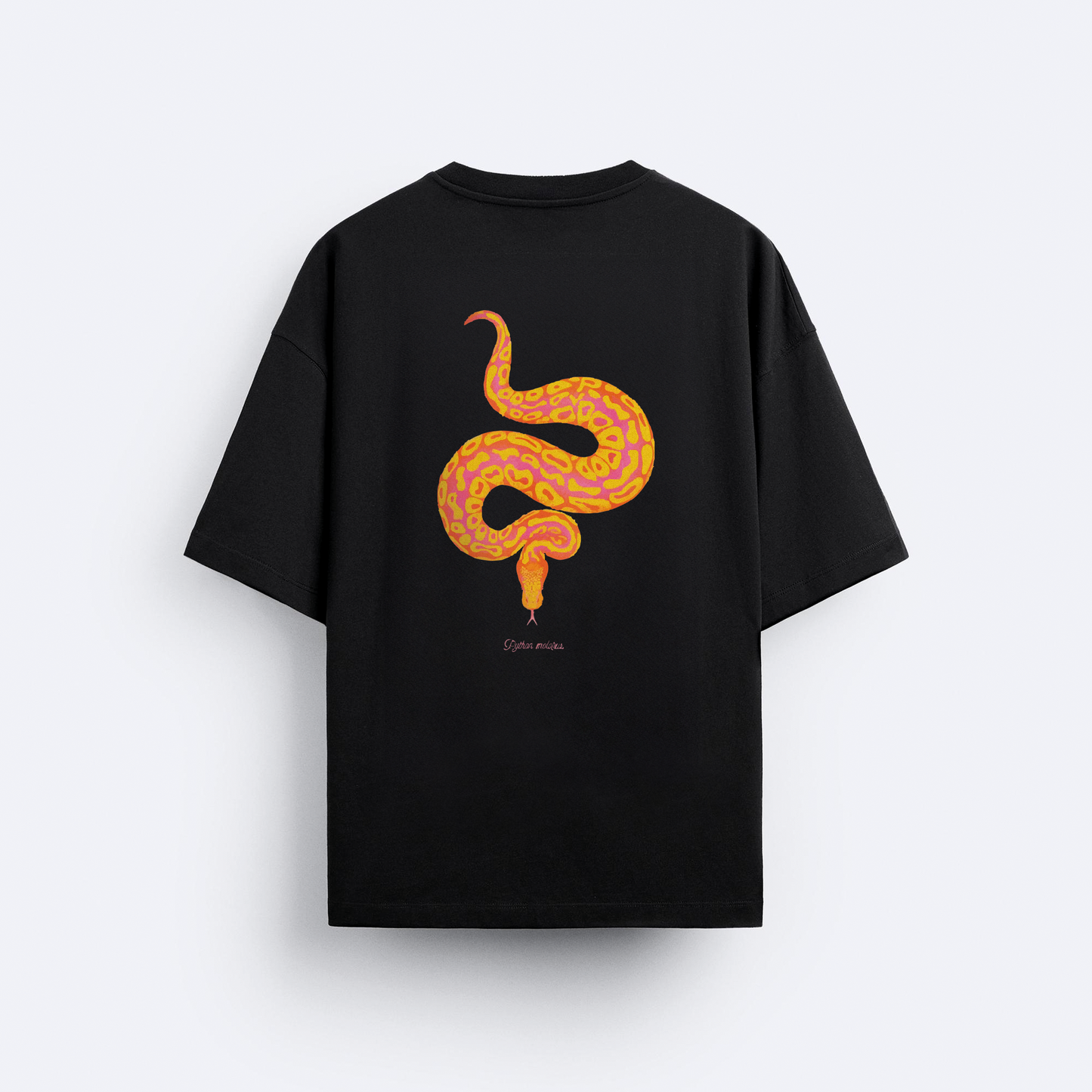 Python Arka Baskılı Oversize T-Shirt