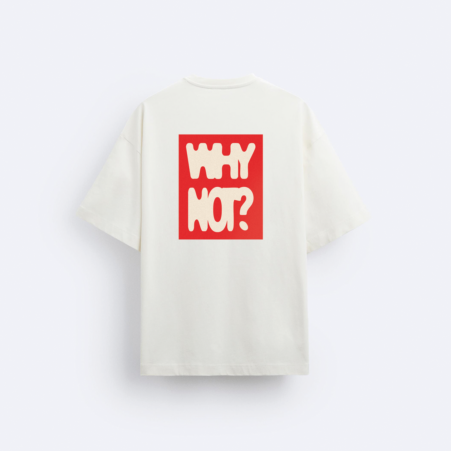 Why Not? Arka Baskılı Oversize T-Shirt