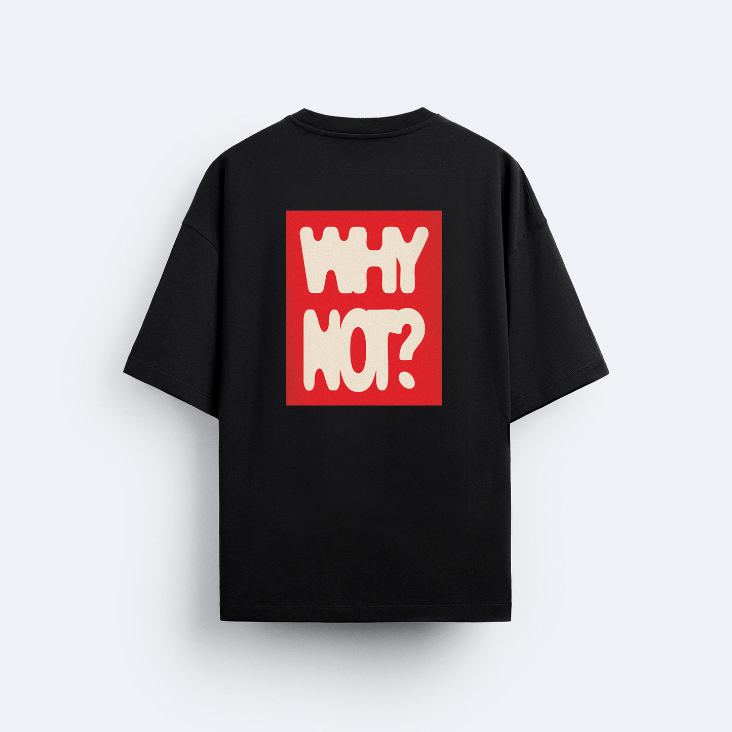 Why Not? Arka Baskılı Oversize T-Shirt