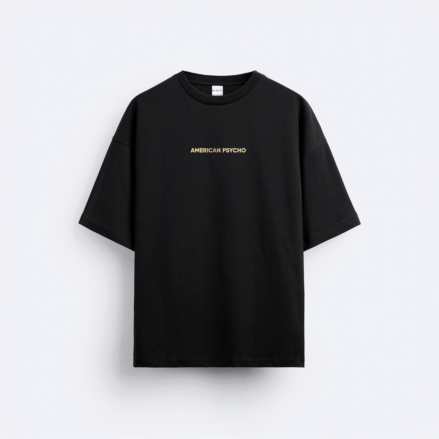 American Psycho Ön ve Arka Baskılı Oversize T-Shirt