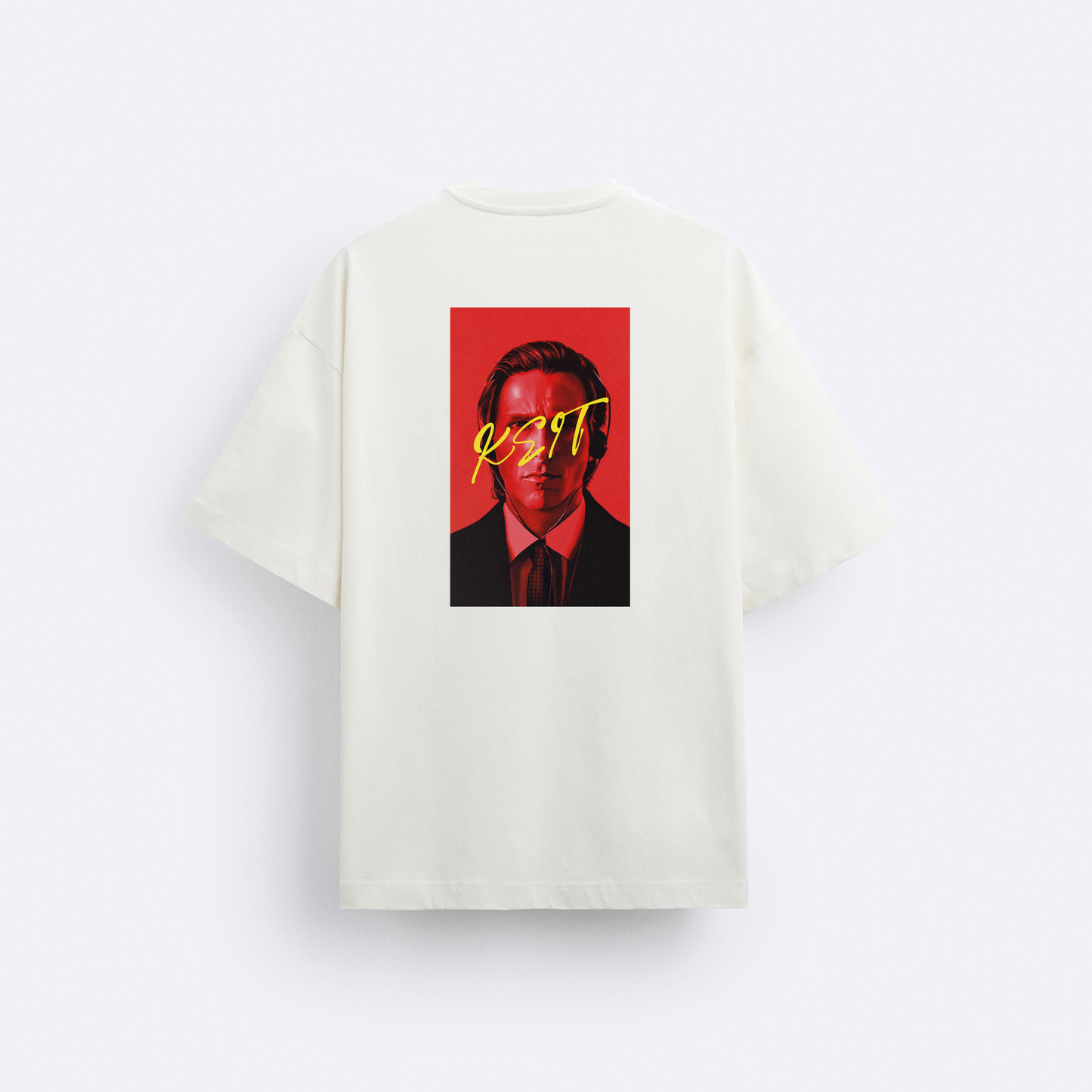 American Psycho Ön ve Arka Baskılı Oversize T-Shirt