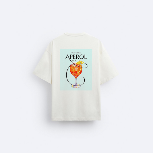 Aperol Arka Baskılı Oversize T-Shirt