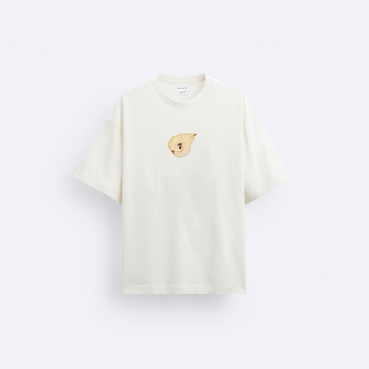 Pear Ön ve Arka Baskılı Oversize T-Shirt
