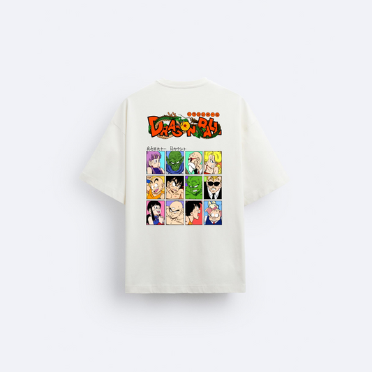 Dragon Ball Arka Baskılı Oversize T-Shirt