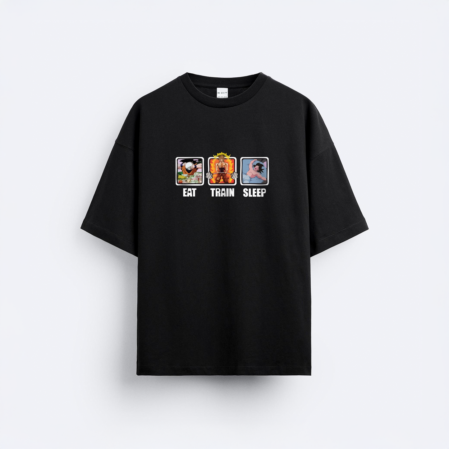 ''Eat, Train, Sleep'' Oversize T-Shirt