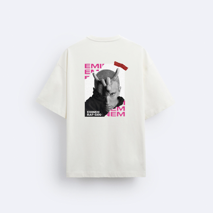 Eminem Arka Baskılı Oversize T-Shirt