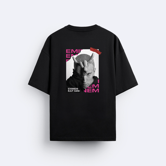 Eminem Arka Baskılı Oversize T-Shirt