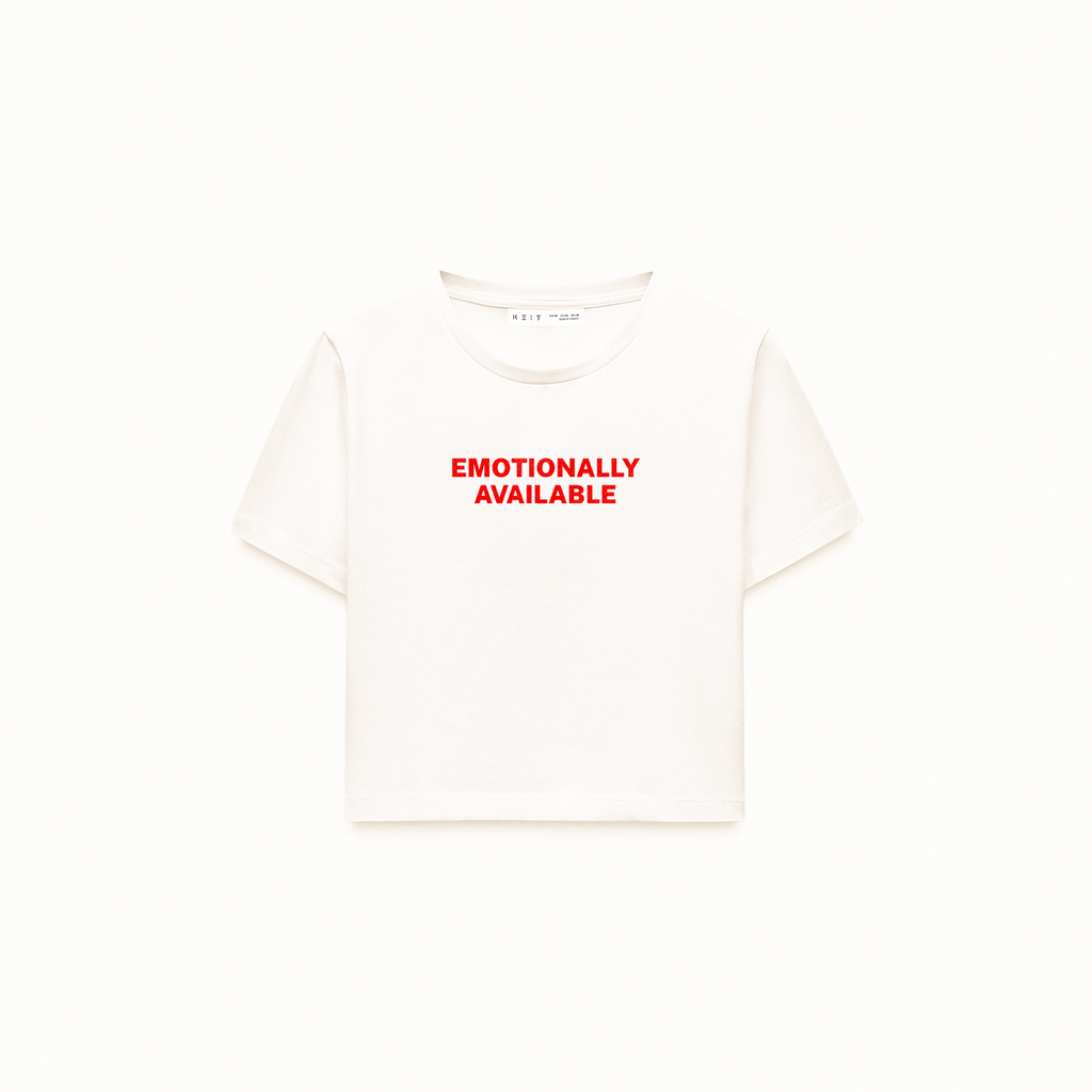 Emotionally Available Crop T-Shirt