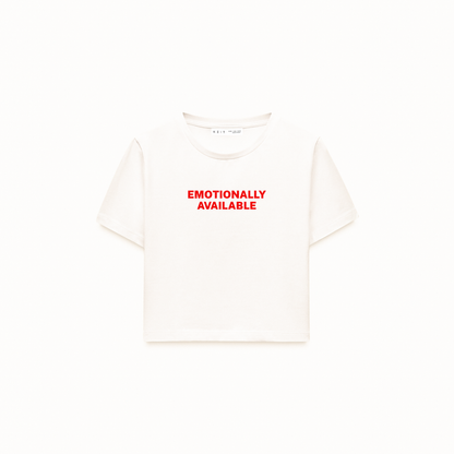 Emotionally Available Crop T-Shirt