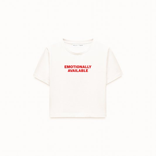 Emotionally Available Crop T-Shirt