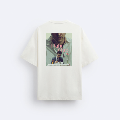 Fight Club Ön ve Arka Baskılı Oversize T-Shirt