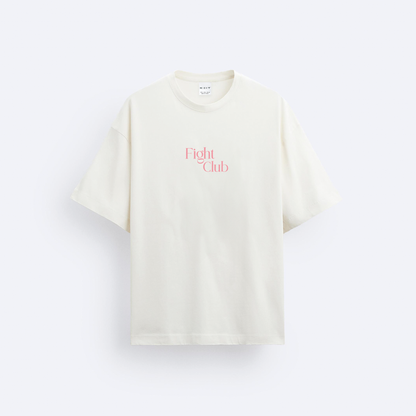 Fight Club Ön ve Arka Baskılı Oversize T-Shirt