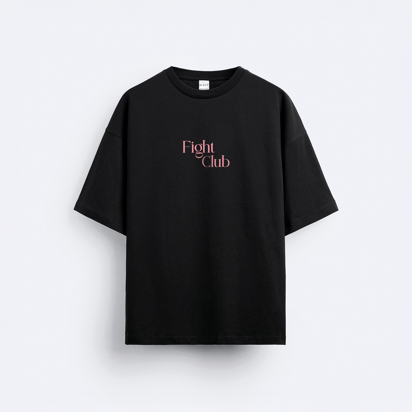 Fight Club Ön ve Arka Baskılı Oversize T-Shirt