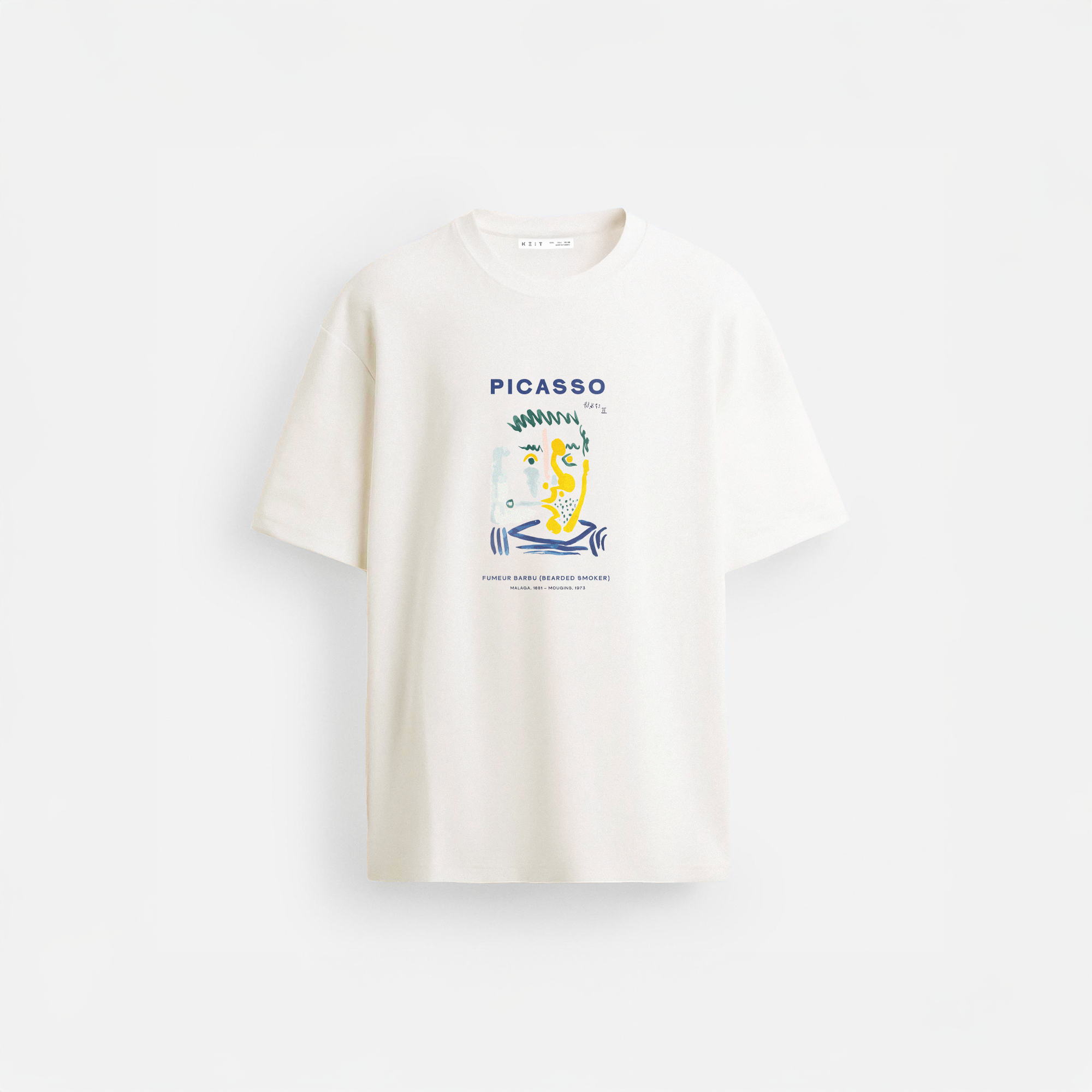 Picasso Fumeur Barbu Regular Fit T-Shirt
