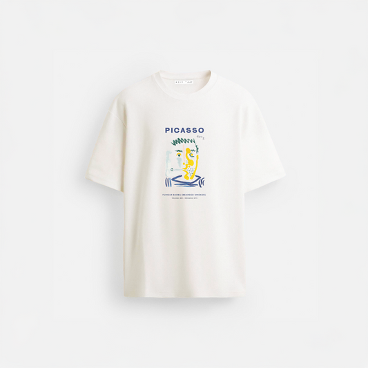 Picasso Fumeur Barbu Regular Fit T-Shirt
