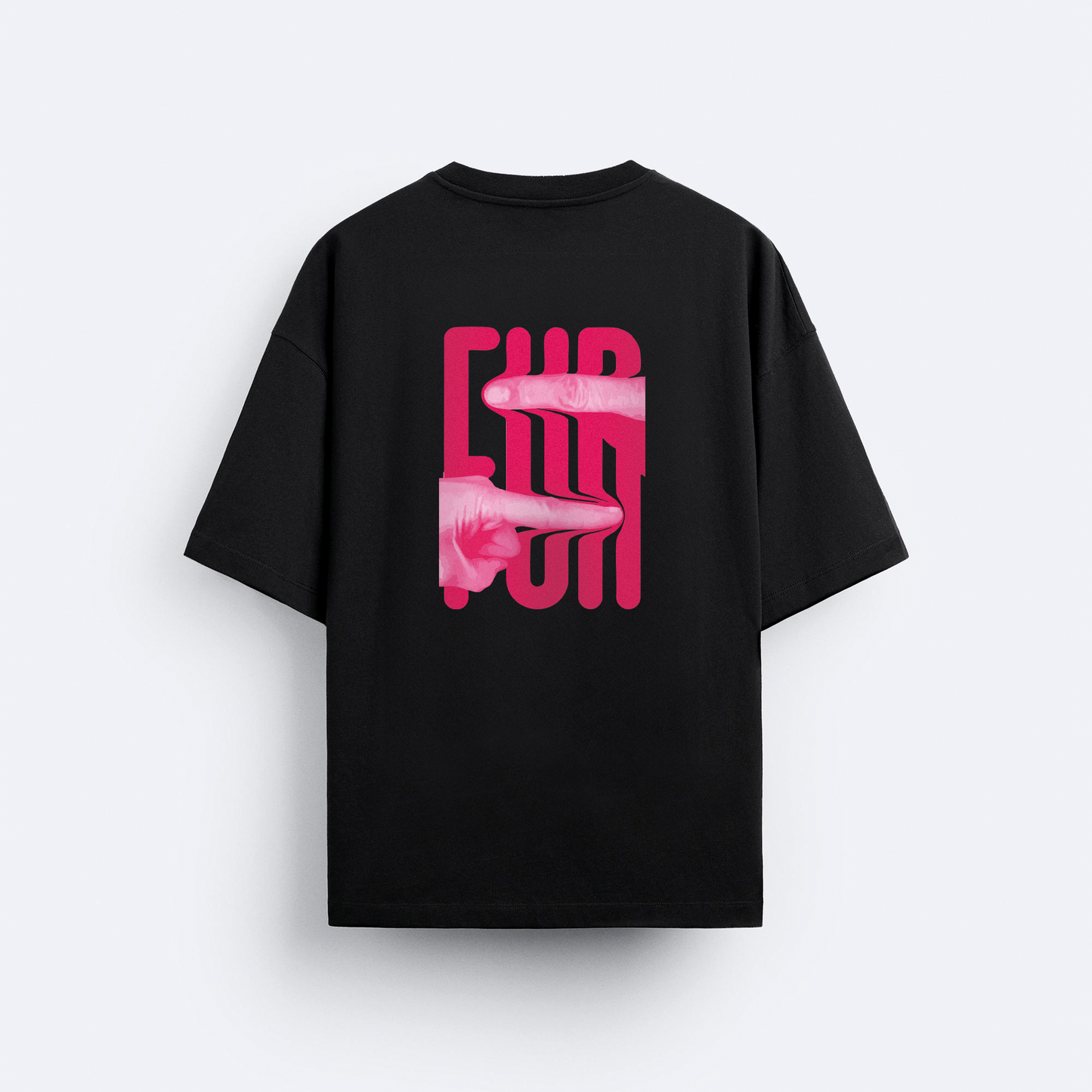 Fun Arka Baskılı Oversize T-Shirt
