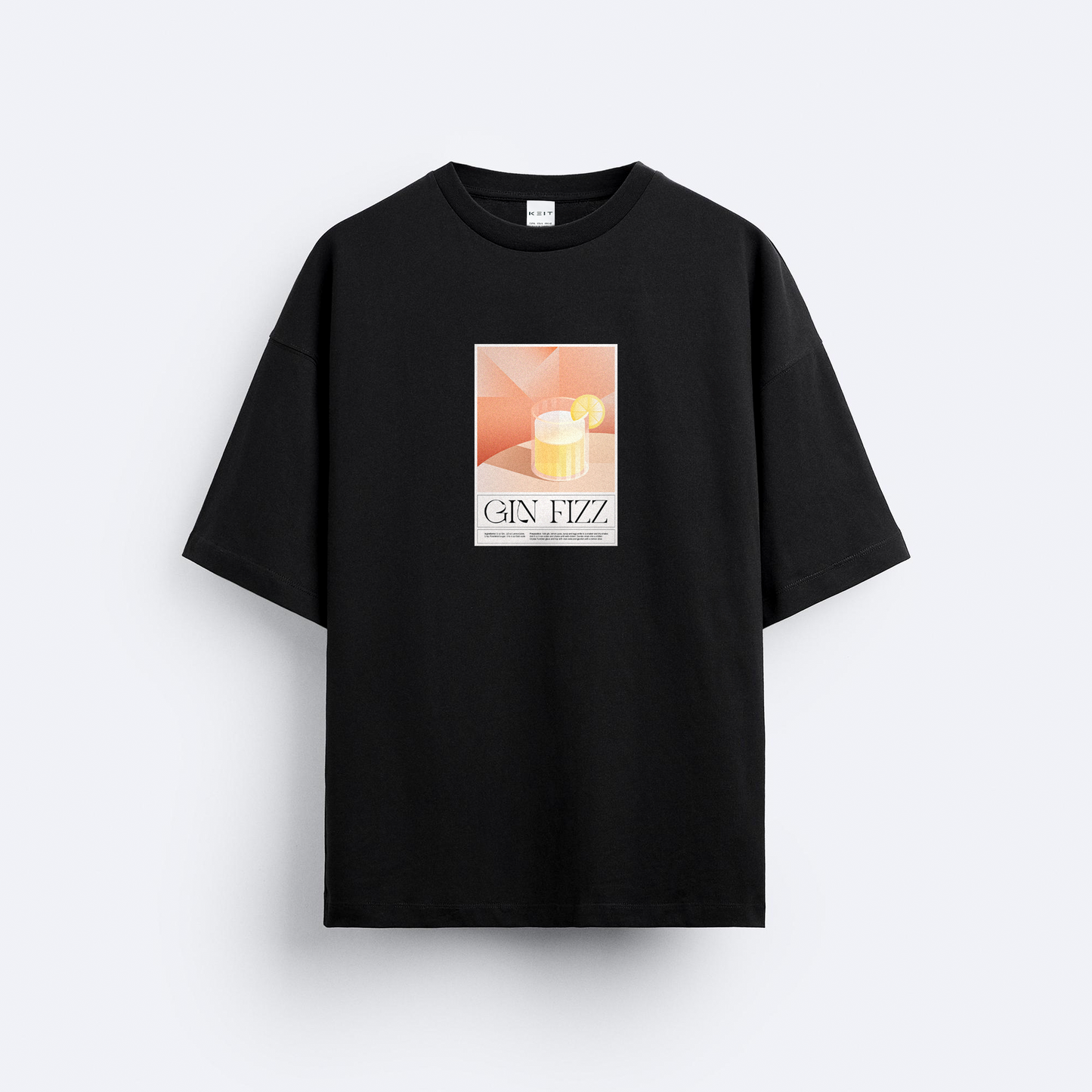 Gin Fizz Tarifi Oversize T-Shirt