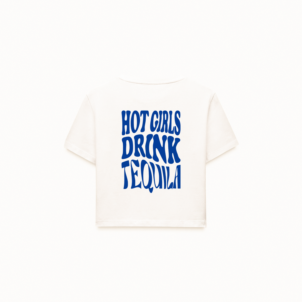 Hot Girls Drink Tequila Crop T-Shirt