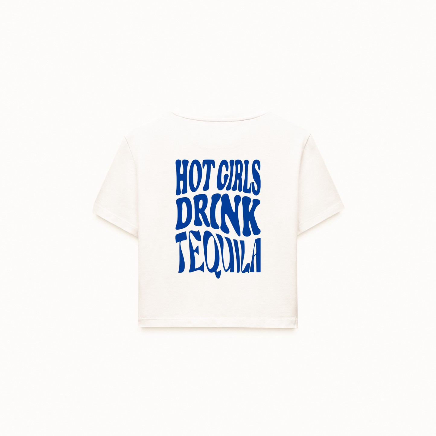 Hot Girls Drink Tequila Crop T-Shirt