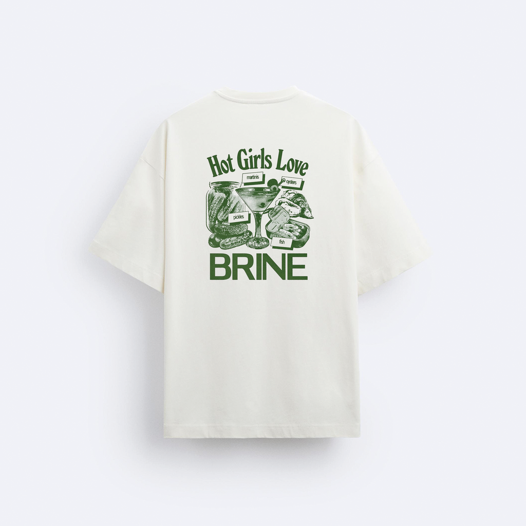 Hot Girls Love Arka Baskılı Oversize T-Shirt