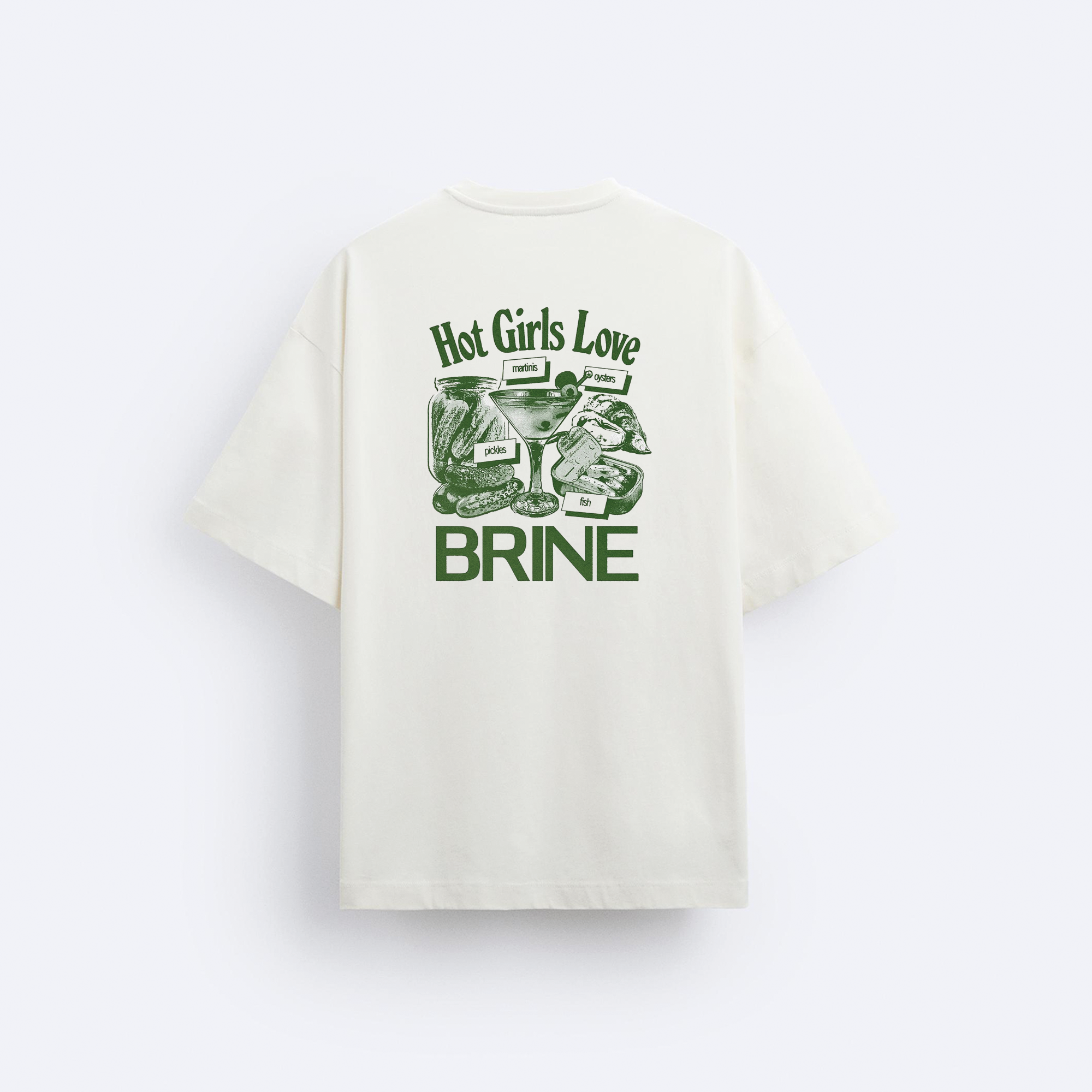 Hot Girls Love Arka Baskılı Oversize T-Shirt