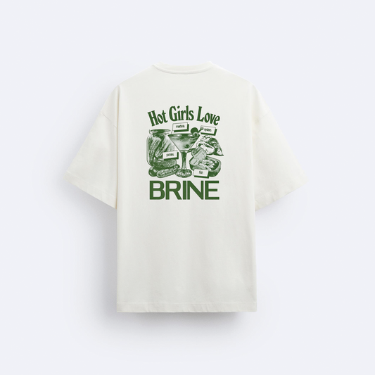 Hot Girls Love Arka Baskılı Oversize T-Shirt