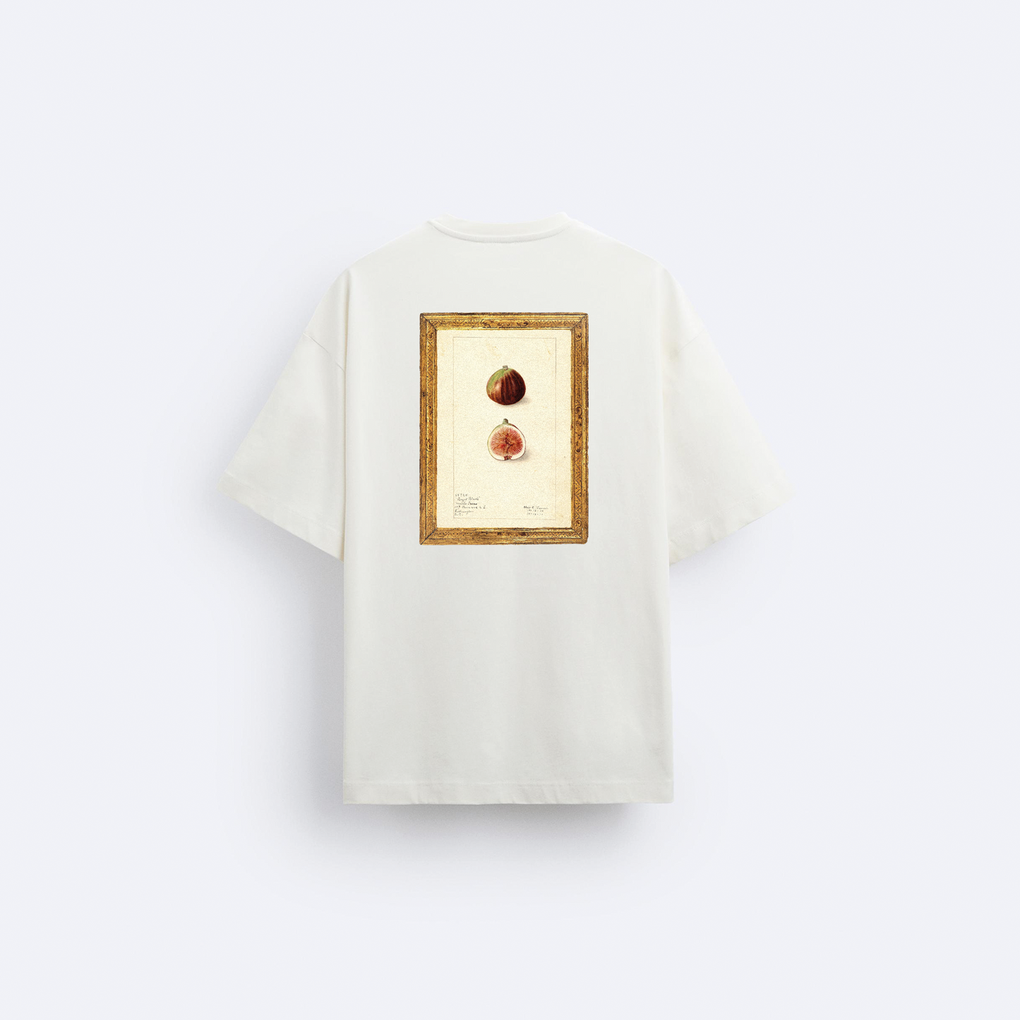 Fig Ön ve Arka Baskılı Oversize T-Shirt