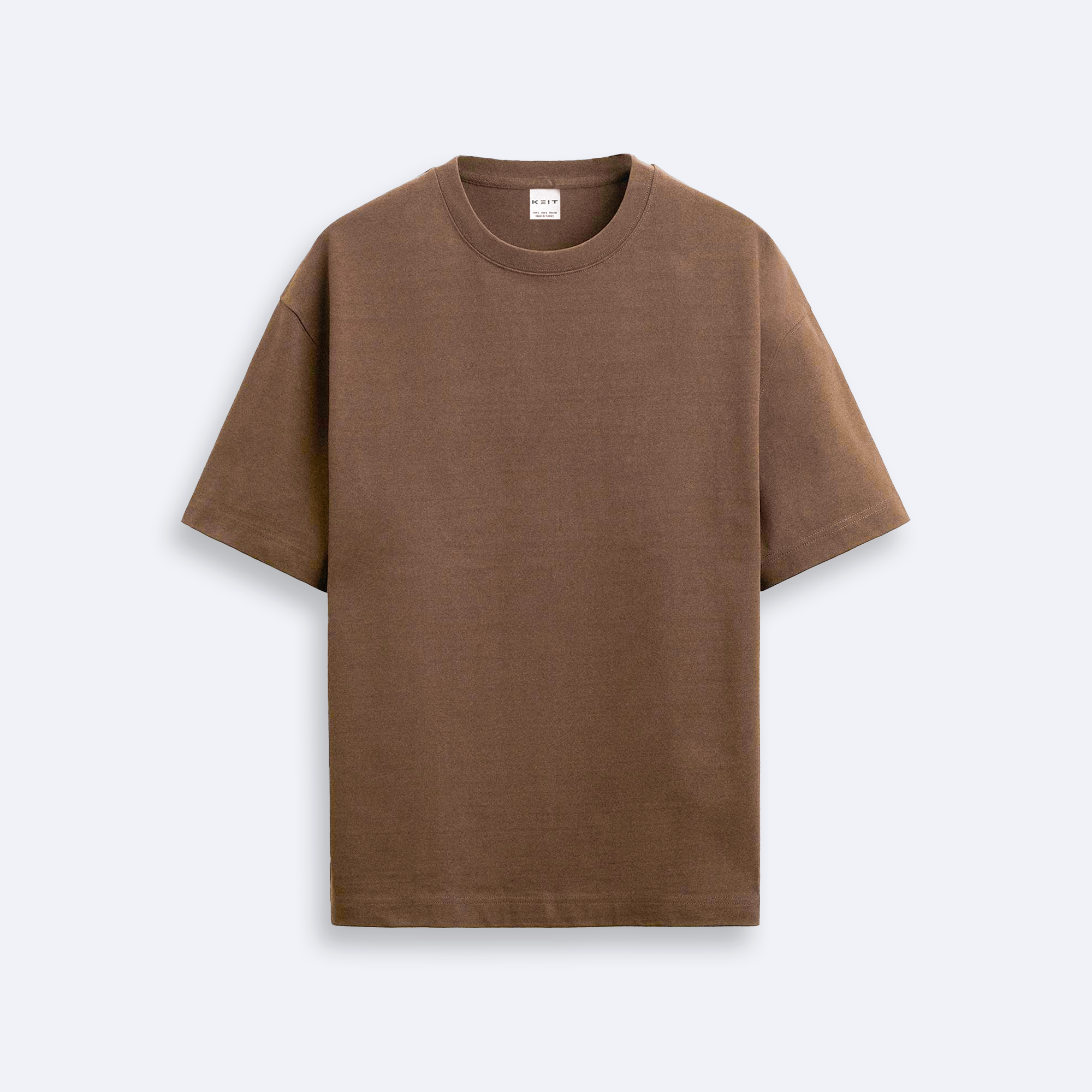 Keit Premium Kahverengi Oversize T-Shirt