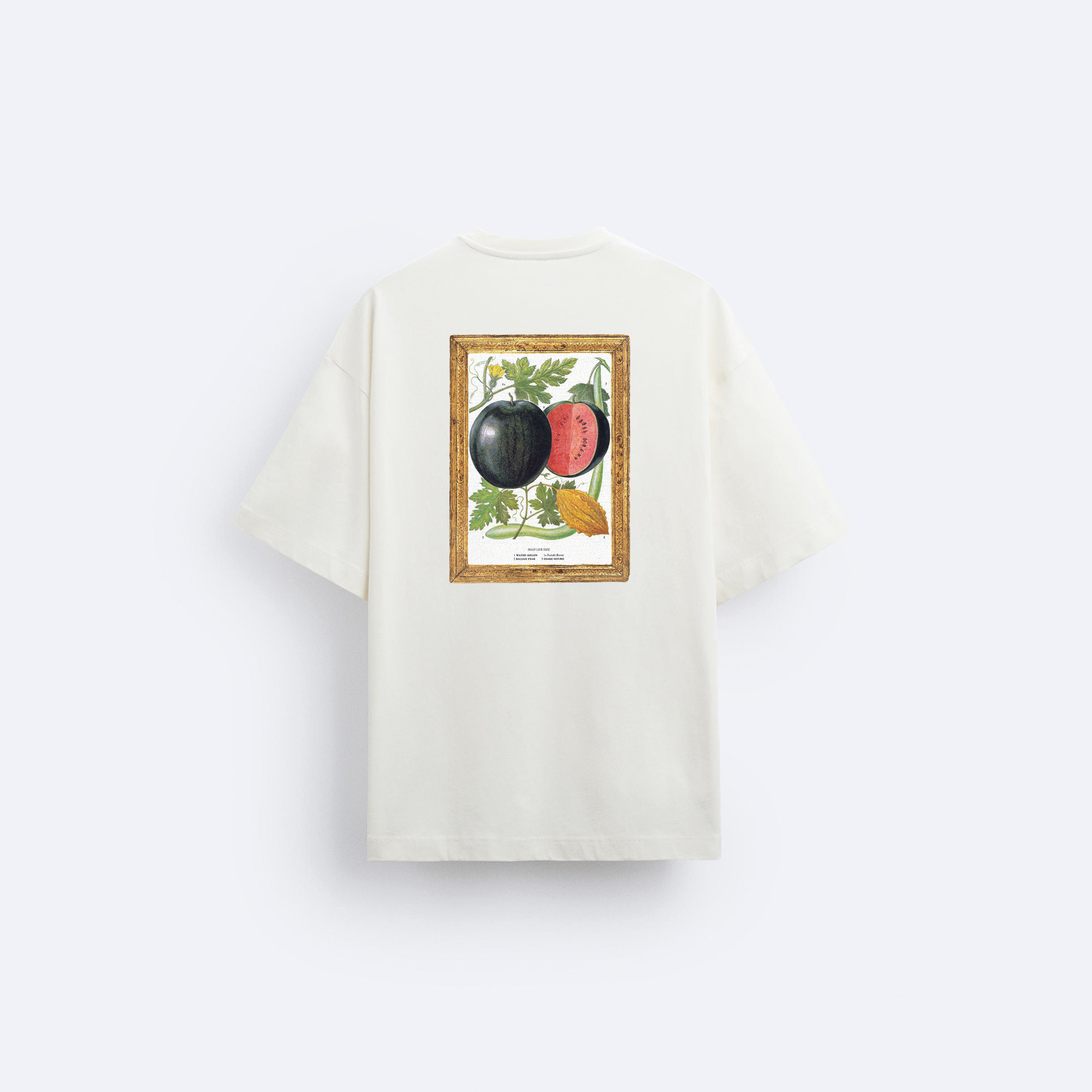 Watermelon Ön ve Arka Baskılı Oversize T-Shirt
