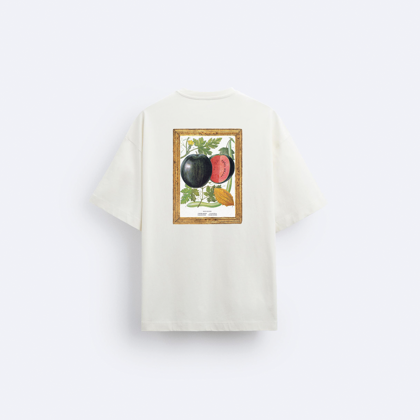 Watermelon Ön ve Arka Baskılı Oversize T-Shirt
