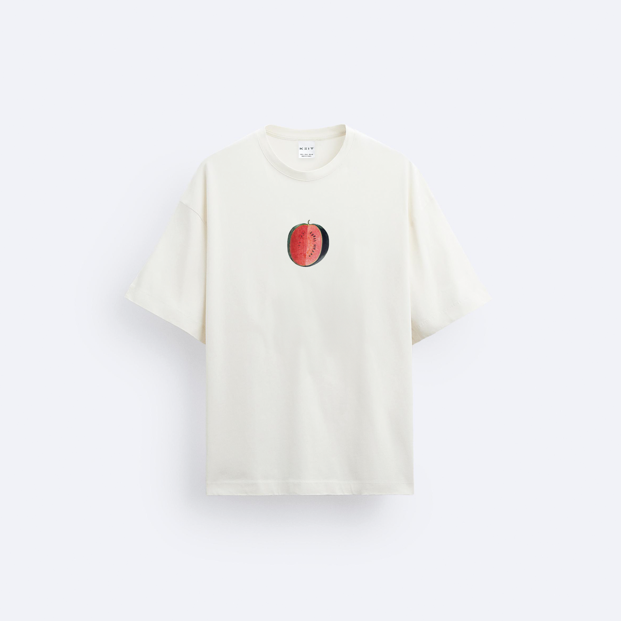 Watermelon Ön ve Arka Baskılı Oversize T-Shirt