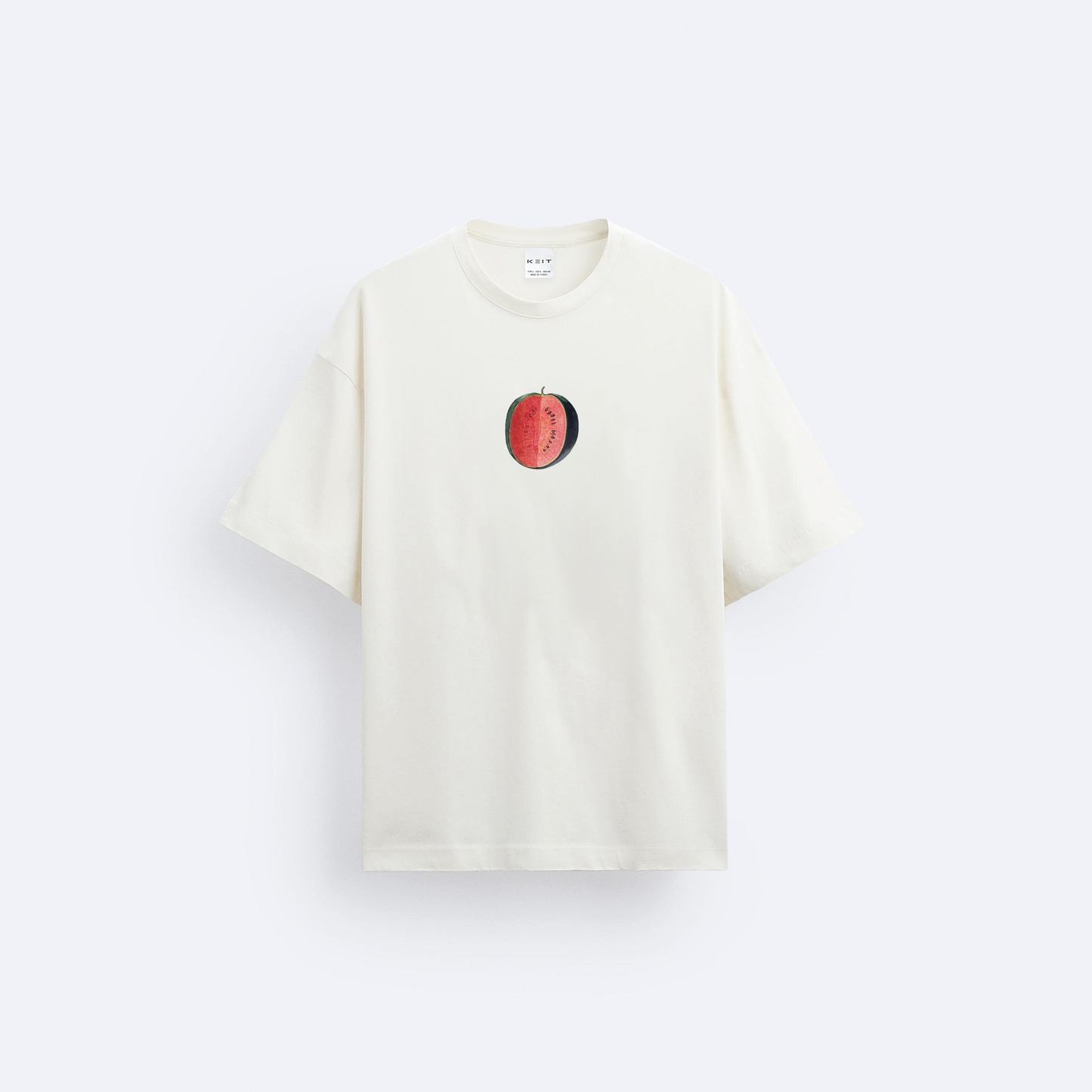 Watermelon Ön ve Arka Baskılı Oversize T-Shirt