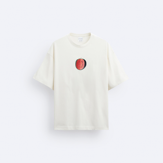 Watermelon Ön ve Arka Baskılı Oversize T-Shirt