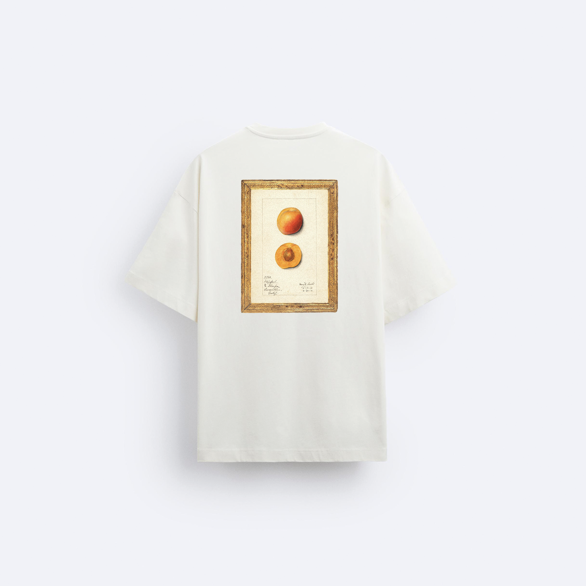 Apricot Ön ve Arka Baskılı Oversize T-Shirt