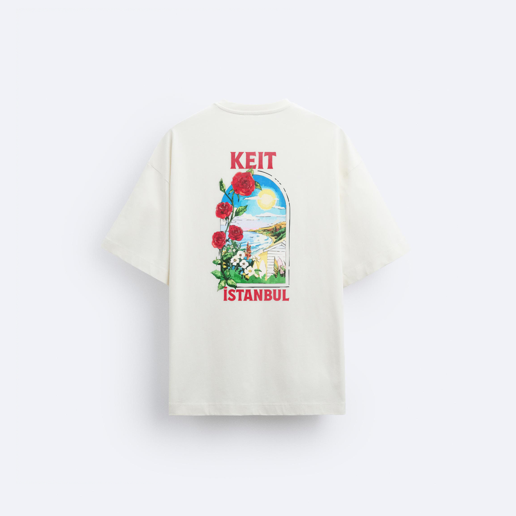Keit İstanbul Arka Baskılı Oversize T-Shirt