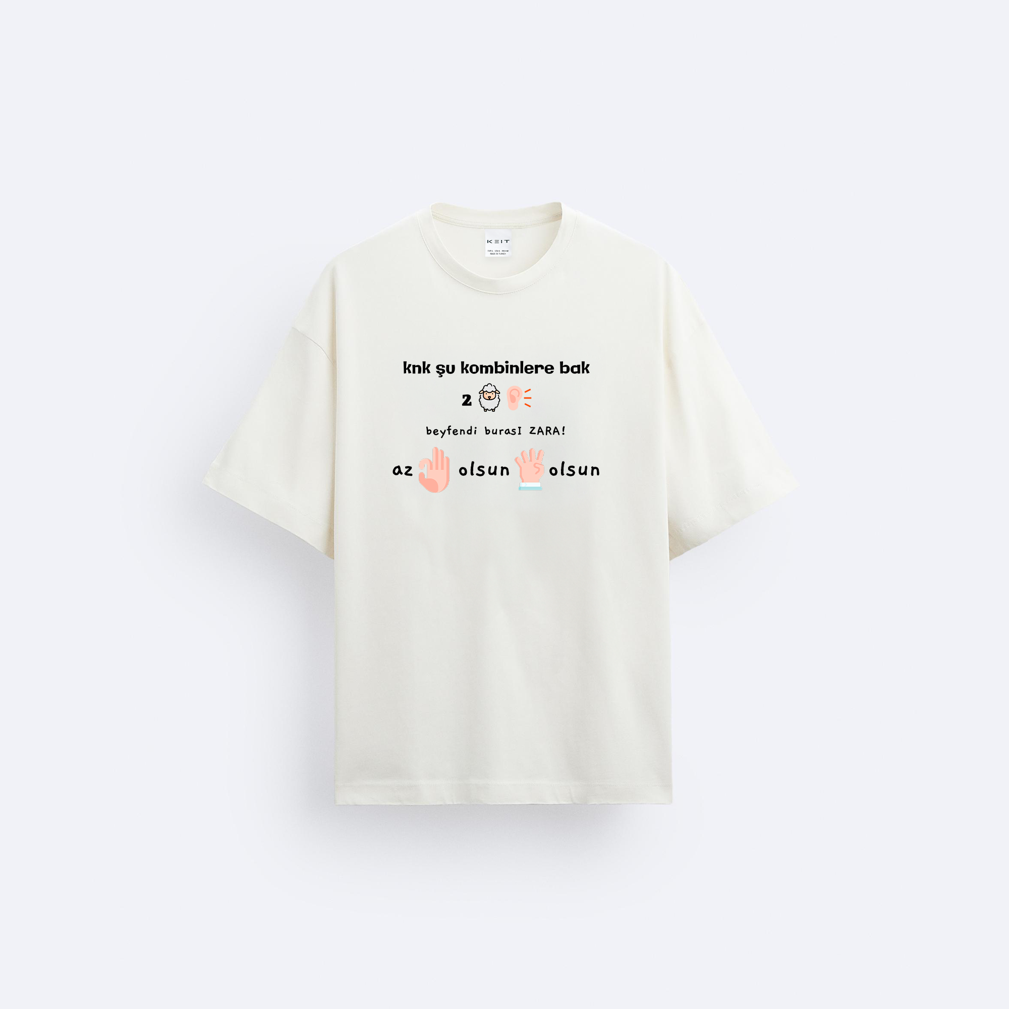 2 kuzu kulağı Oversize T-Shirt