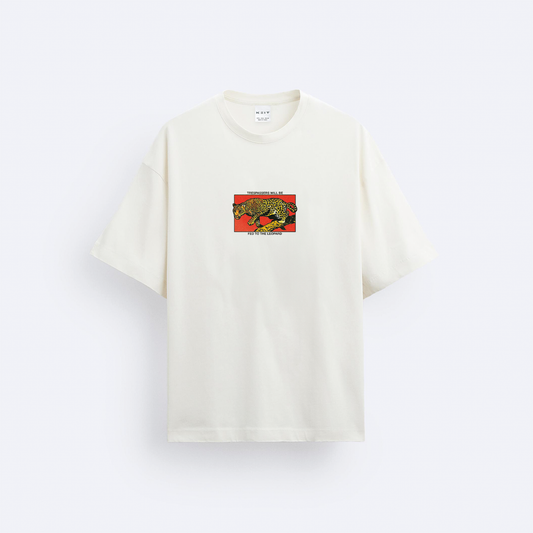 ''Feed to The Leopard'' Oversize T-Shirt