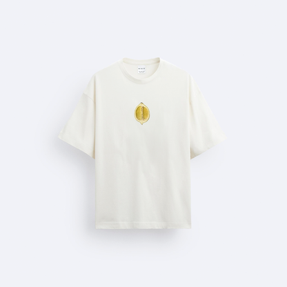 Lime Ön ve Arka Baskılı Oversize T-Shirt