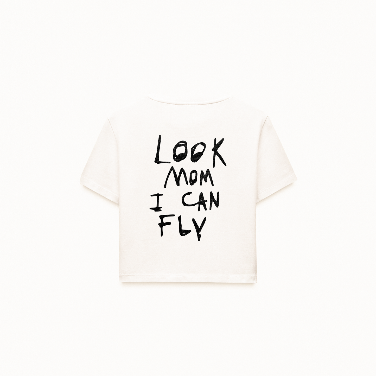 Look Mom I Can Fly Crop T-Shirt