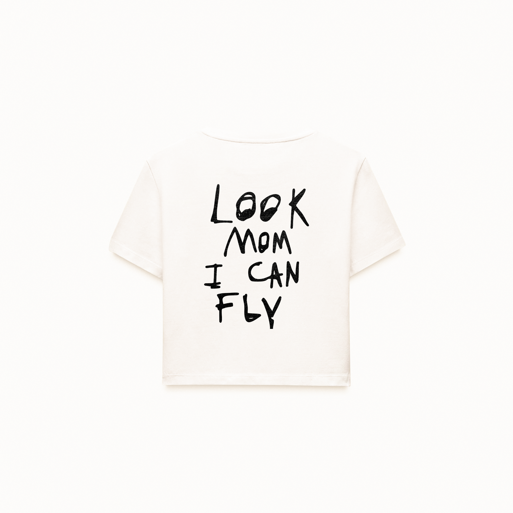 Look Mom I Can Fly Crop T-Shirt