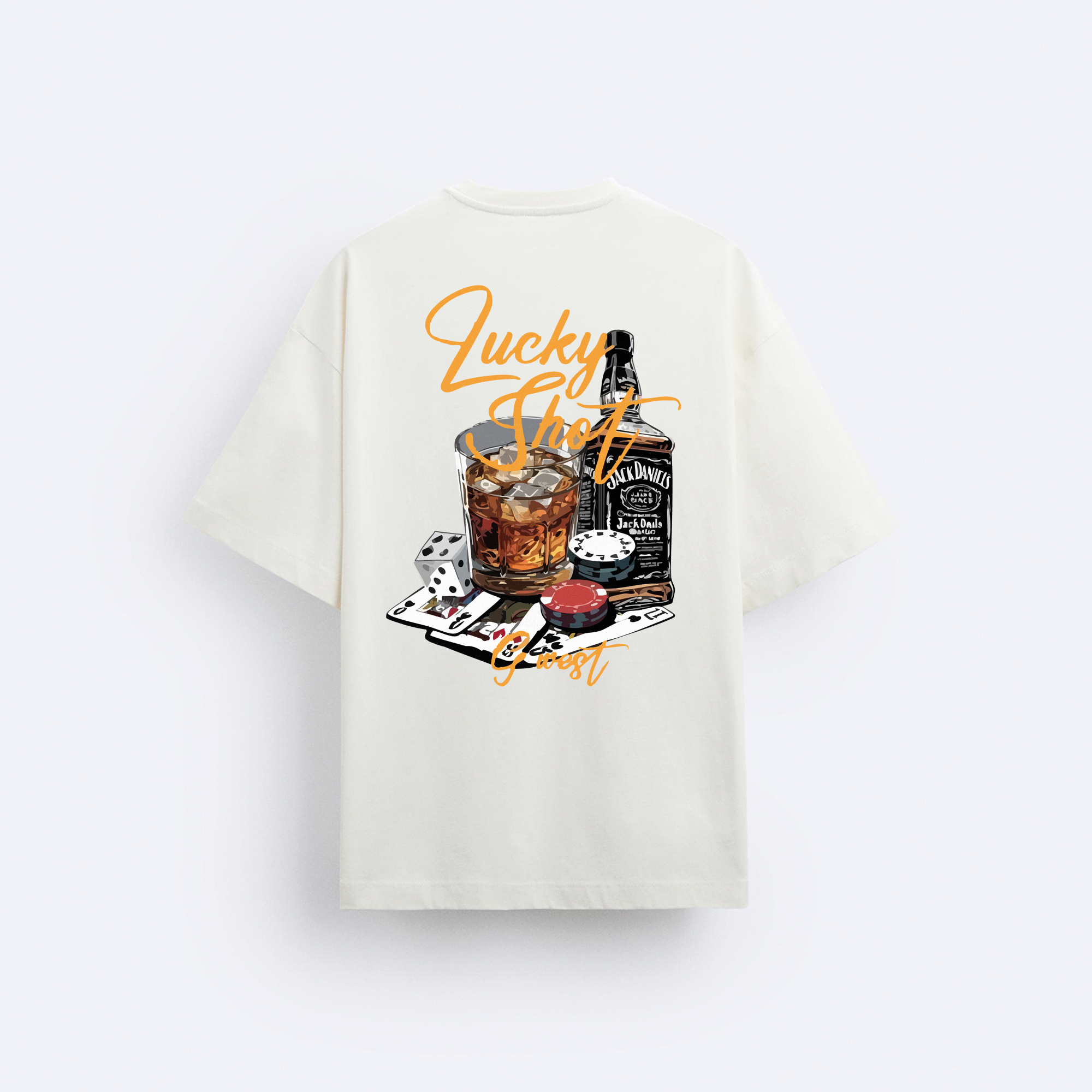 Lucky Daniels Arka Baskılı Oversize T-Shirt