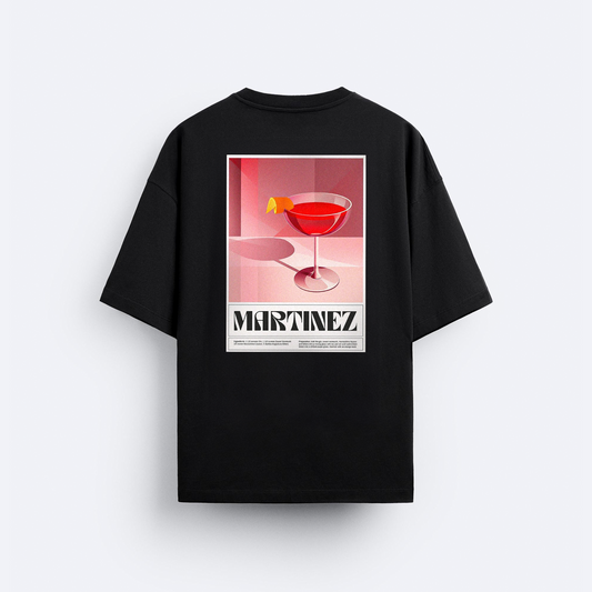 Martinez Tarifi Arka Baskılı Oversize T-Shirt