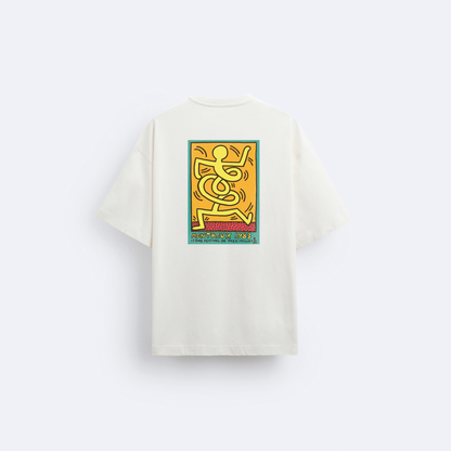 Montreux Arka Baskılı Oversize T-Shirt
